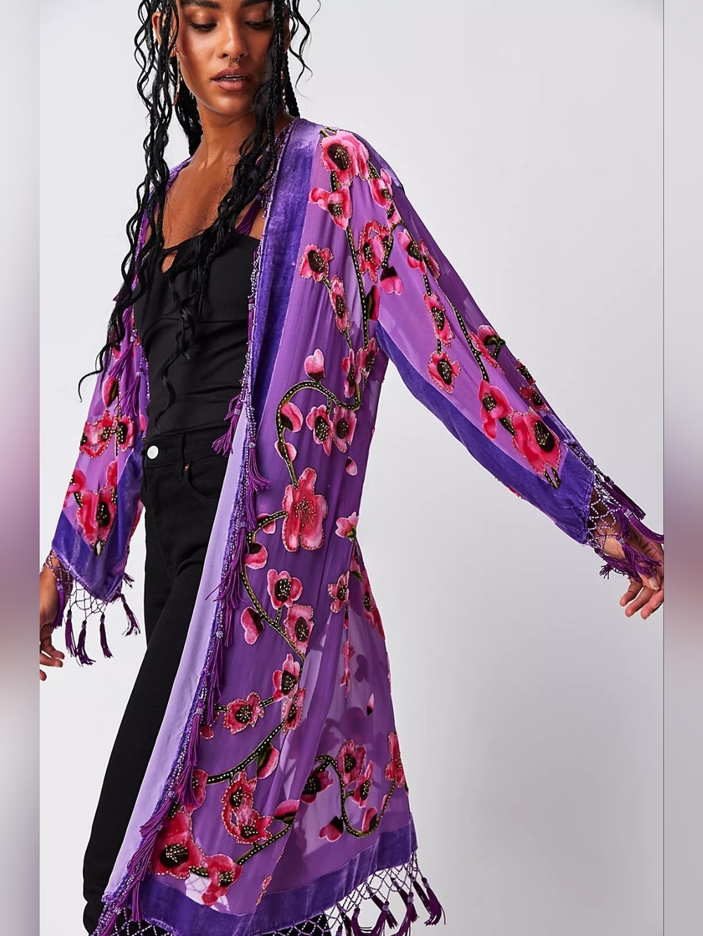 NWT Rare Free People Cherry Blossom Kimono- A Must See!